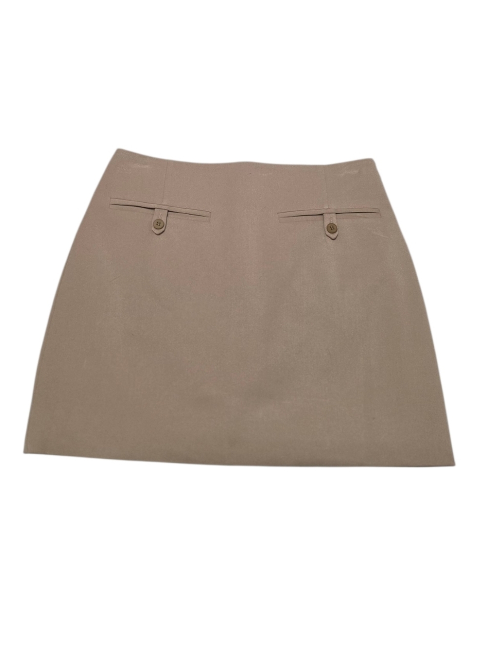 NWT Staud Annette Neutral Mini Skirt In Camel
